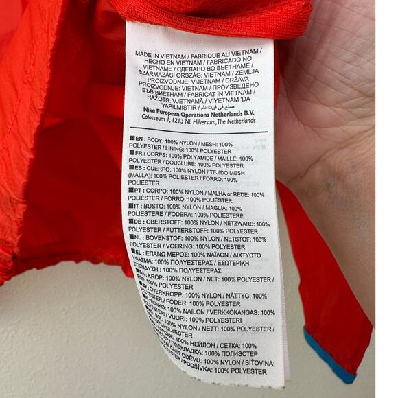 Nike ACG Habanero Red Hooded Windbreaker Jacket Women’s S Zip-Up - Picture 8 of 12